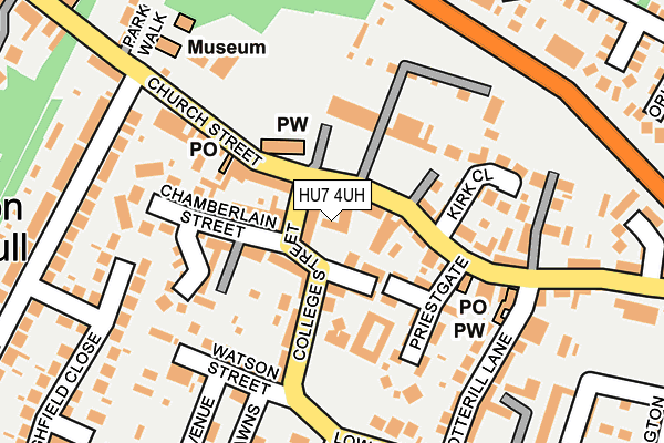 HU7 4UH map - OS OpenMap – Local (Ordnance Survey)