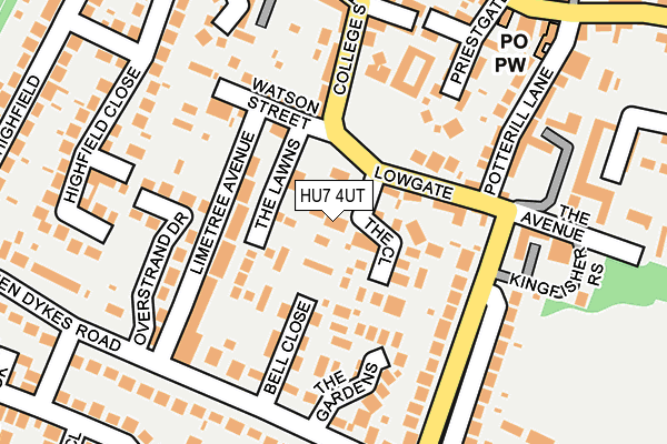 HU7 4UT map - OS OpenMap – Local (Ordnance Survey)