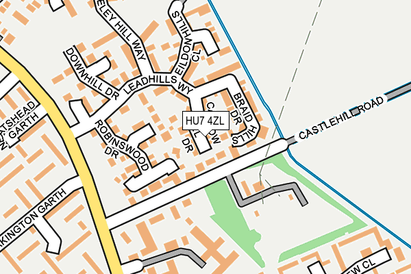 HU7 4ZL map - OS OpenMap – Local (Ordnance Survey)