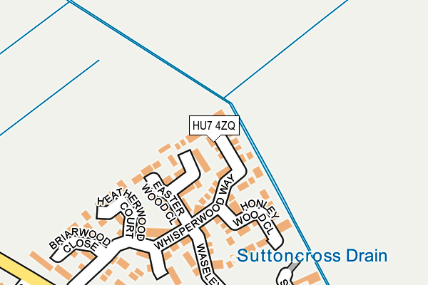 HU7 4ZQ map - OS OpenMap – Local (Ordnance Survey)