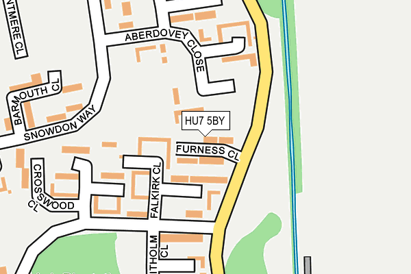HU7 5BY map - OS OpenMap – Local (Ordnance Survey)