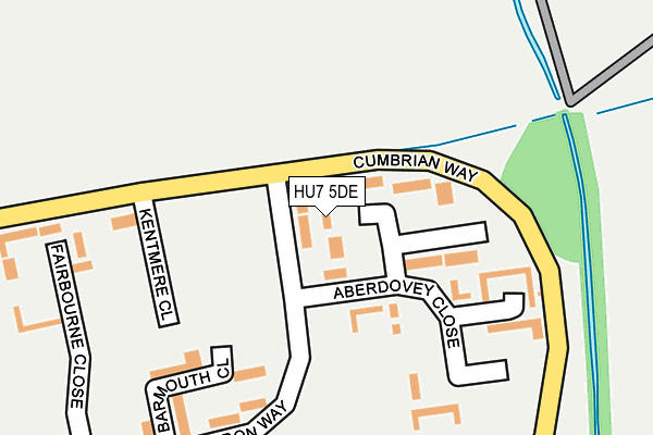 HU7 5DE map - OS OpenMap – Local (Ordnance Survey)