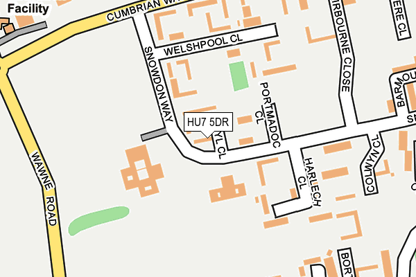 HU7 5DR map - OS OpenMap – Local (Ordnance Survey)