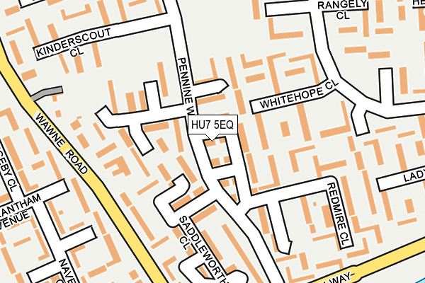 HU7 5EQ map - OS OpenMap – Local (Ordnance Survey)