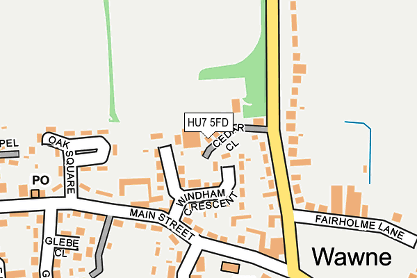 HU7 5FD map - OS OpenMap – Local (Ordnance Survey)