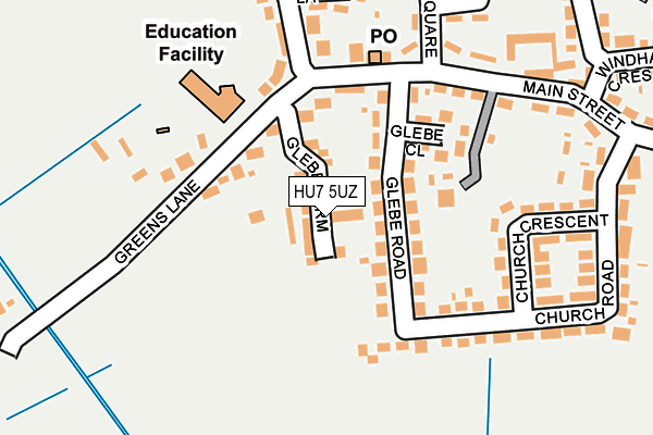 HU7 5UZ map - OS OpenMap – Local (Ordnance Survey)