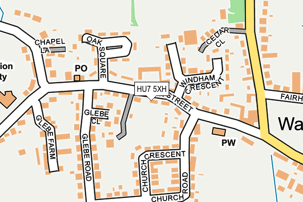 HU7 5XH map - OS OpenMap – Local (Ordnance Survey)