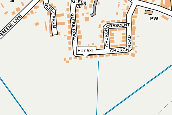 HU7 5XL map - OS OpenMap – Local (Ordnance Survey)