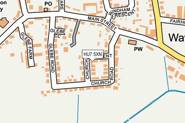 HU7 5XN map - OS OpenMap – Local (Ordnance Survey)
