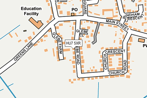 HU7 5XR map - OS OpenMap – Local (Ordnance Survey)