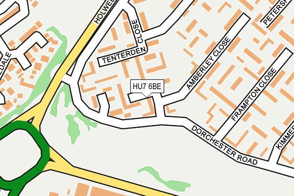 HU7 6BE map - OS OpenMap – Local (Ordnance Survey)