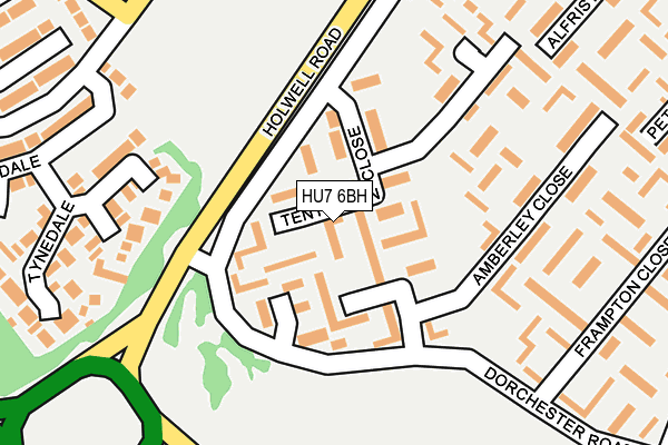 HU7 6BH map - OS OpenMap – Local (Ordnance Survey)