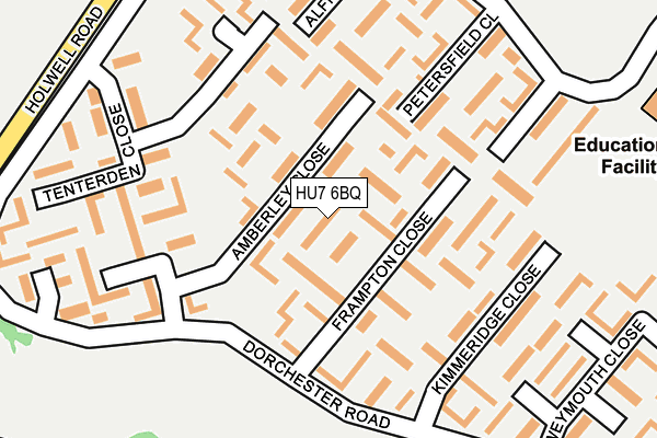 HU7 6BQ map - OS OpenMap – Local (Ordnance Survey)