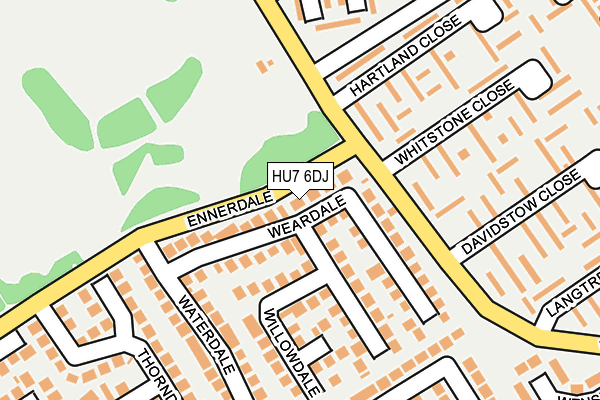 HU7 6DJ map - OS OpenMap – Local (Ordnance Survey)