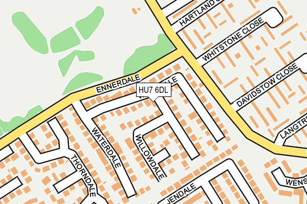 HU7 6DL map - OS OpenMap – Local (Ordnance Survey)