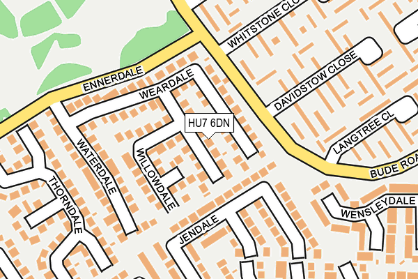 HU7 6DN map - OS OpenMap – Local (Ordnance Survey)