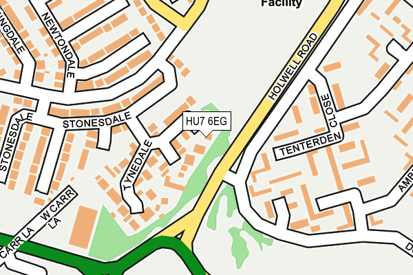 HU7 6EG map - OS OpenMap – Local (Ordnance Survey)