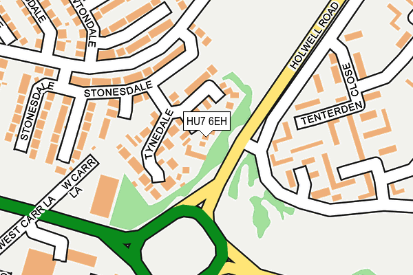 HU7 6EH map - OS OpenMap – Local (Ordnance Survey)