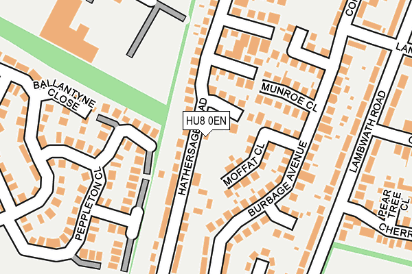 HU8 0EN map - OS OpenMap – Local (Ordnance Survey)