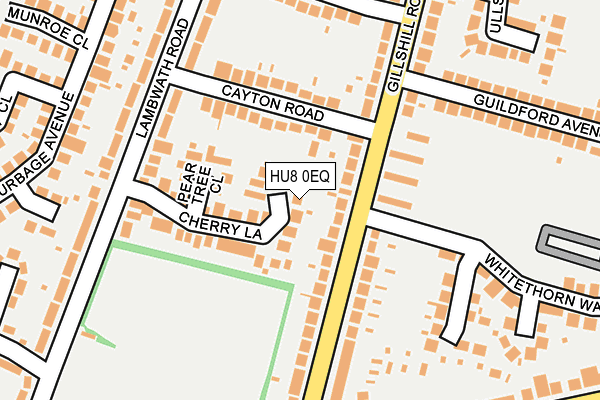 HU8 0EQ map - OS OpenMap – Local (Ordnance Survey)