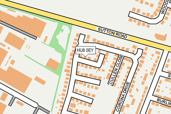 HU8 0EY map - OS OpenMap – Local (Ordnance Survey)