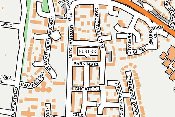 HU8 0RR map - OS OpenMap – Local (Ordnance Survey)