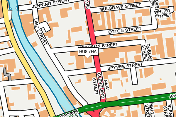 HU8 7HA map - OS OpenMap – Local (Ordnance Survey)