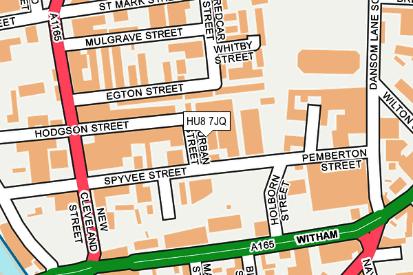 HU8 7JQ map - OS OpenMap – Local (Ordnance Survey)