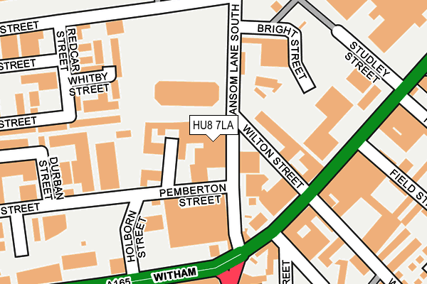 HU8 7LA map - OS OpenMap – Local (Ordnance Survey)