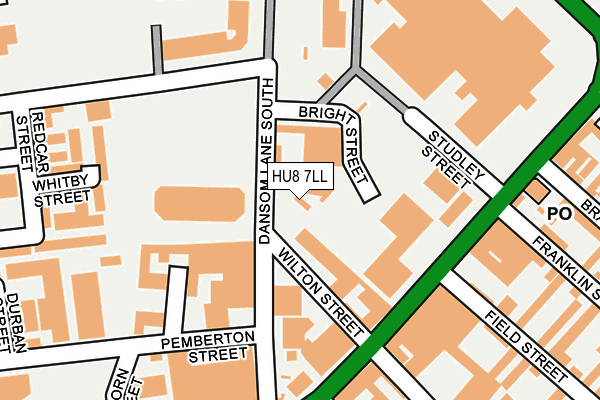 HU8 7LL map - OS OpenMap – Local (Ordnance Survey)