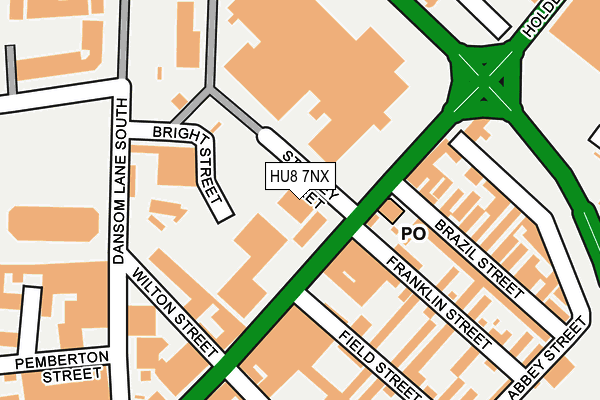 HU8 7NX map - OS OpenMap – Local (Ordnance Survey)