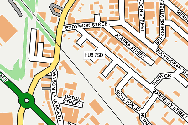 HU8 7SD map - OS OpenMap – Local (Ordnance Survey)