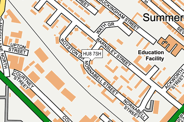 HU8 7SH map - OS OpenMap – Local (Ordnance Survey)