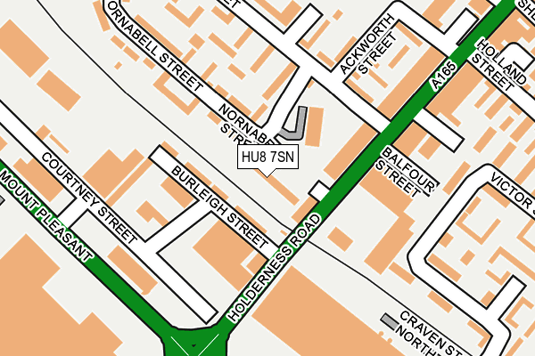 HU8 7SN map - OS OpenMap – Local (Ordnance Survey)