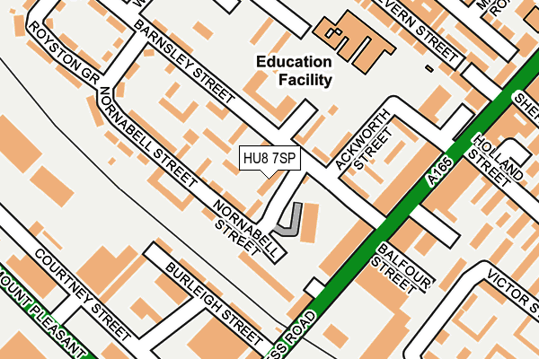 HU8 7SP map - OS OpenMap – Local (Ordnance Survey)