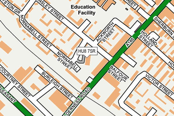 HU8 7SR map - OS OpenMap – Local (Ordnance Survey)