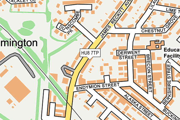 HU8 7TP map - OS OpenMap – Local (Ordnance Survey)