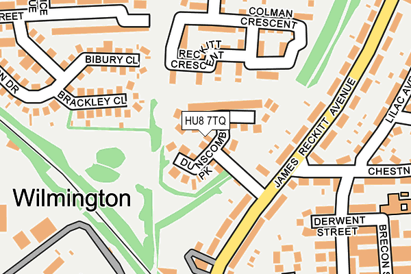 HU8 7TQ map - OS OpenMap – Local (Ordnance Survey)