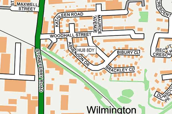 HU8 8DY map - OS OpenMap – Local (Ordnance Survey)