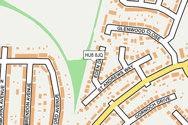 HU8 8JQ map - OS OpenMap – Local (Ordnance Survey)