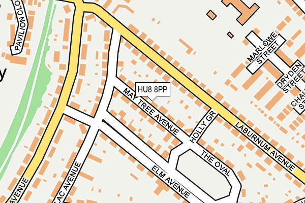 HU8 8PP map - OS OpenMap – Local (Ordnance Survey)