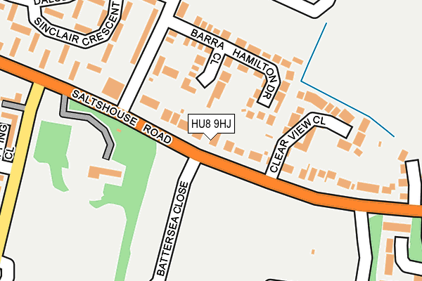 HU8 9HJ map - OS OpenMap – Local (Ordnance Survey)