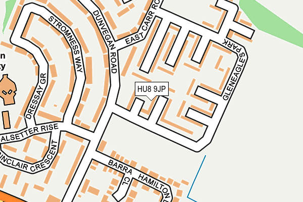 HU8 9JP map - OS OpenMap – Local (Ordnance Survey)