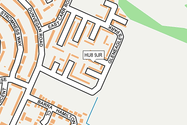 HU8 9JR map - OS OpenMap – Local (Ordnance Survey)