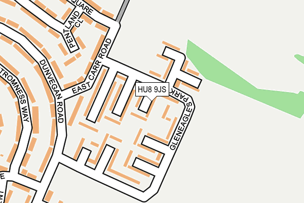 HU8 9JS map - OS OpenMap – Local (Ordnance Survey)