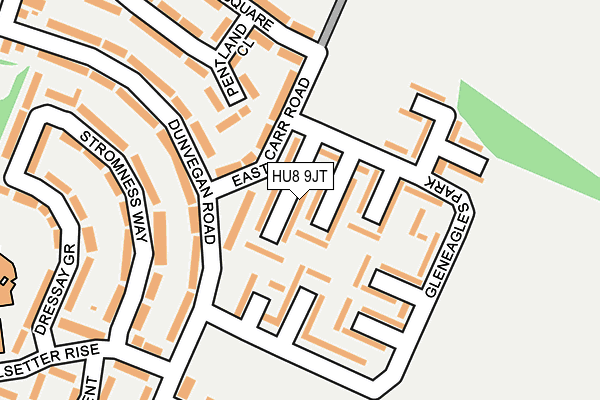 HU8 9JT map - OS OpenMap – Local (Ordnance Survey)
