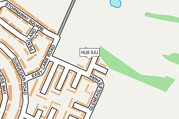 HU8 9JU map - OS OpenMap – Local (Ordnance Survey)