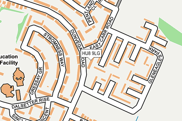 HU8 9LG map - OS OpenMap – Local (Ordnance Survey)