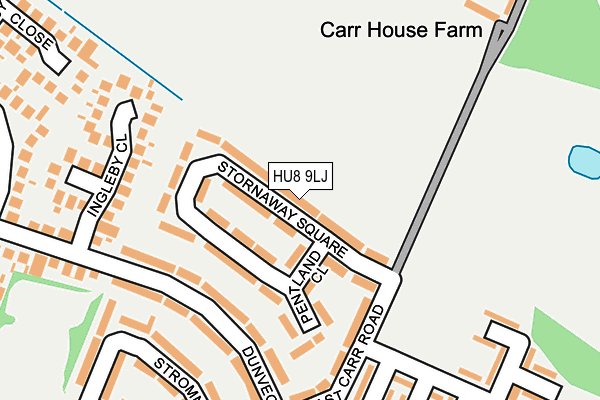 HU8 9LJ map - OS OpenMap – Local (Ordnance Survey)