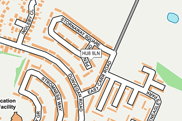HU8 9LN map - OS OpenMap – Local (Ordnance Survey)